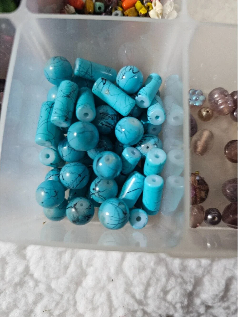 (Lot of 3) Mixed Jewelry Crafting Beads Various Colors & Styles With 3 Boxes